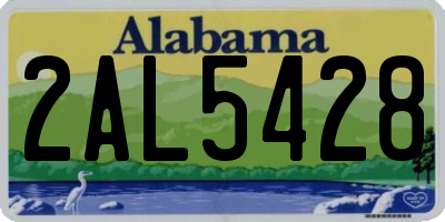 AL license plate 2AL5428