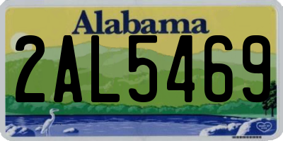 AL license plate 2AL5469