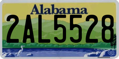AL license plate 2AL5528