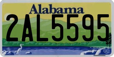 AL license plate 2AL5595