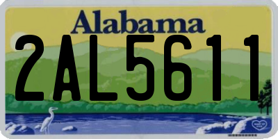 AL license plate 2AL5611
