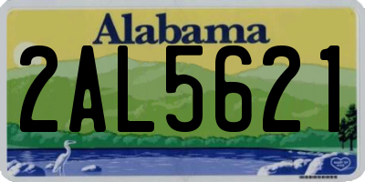 AL license plate 2AL5621