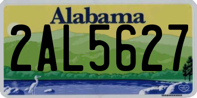 AL license plate 2AL5627