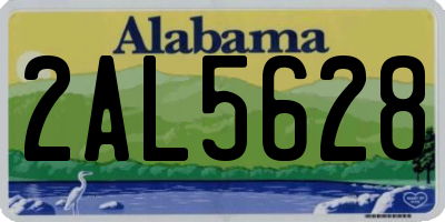AL license plate 2AL5628