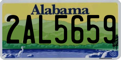 AL license plate 2AL5659