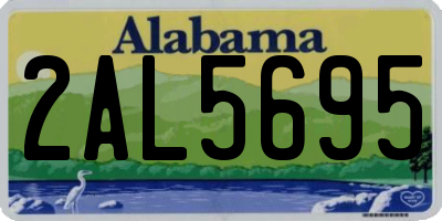 AL license plate 2AL5695