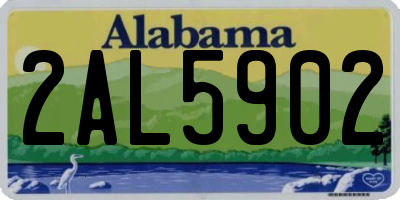 AL license plate 2AL5902