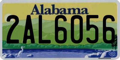 AL license plate 2AL6056