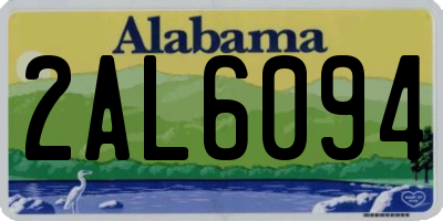 AL license plate 2AL6094