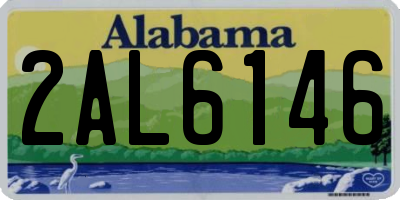 AL license plate 2AL6146