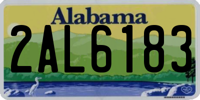 AL license plate 2AL6183