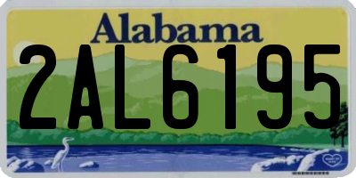 AL license plate 2AL6195