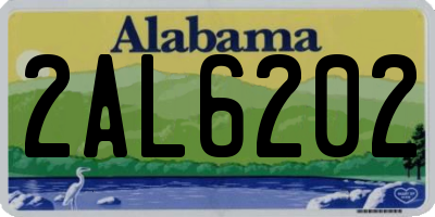 AL license plate 2AL6202
