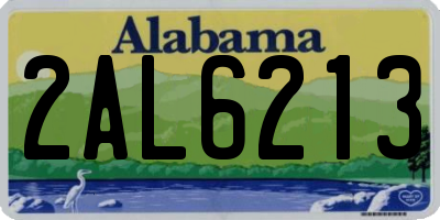 AL license plate 2AL6213