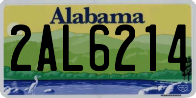 AL license plate 2AL6214