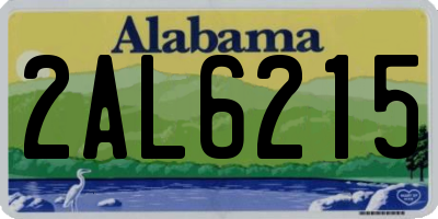 AL license plate 2AL6215