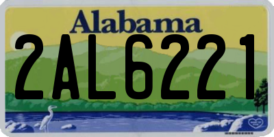 AL license plate 2AL6221