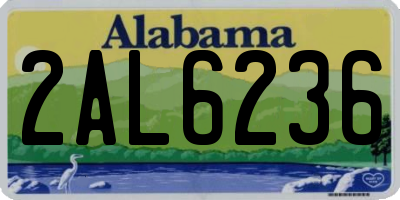 AL license plate 2AL6236