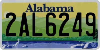 AL license plate 2AL6249