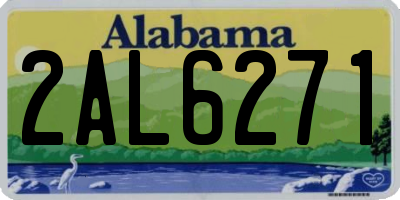 AL license plate 2AL6271