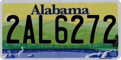 AL license plate 2AL6272