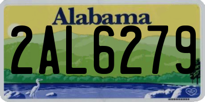AL license plate 2AL6279