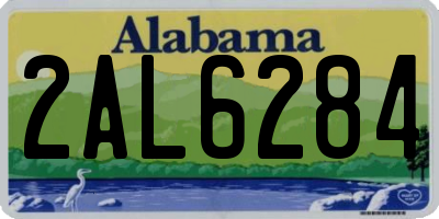 AL license plate 2AL6284