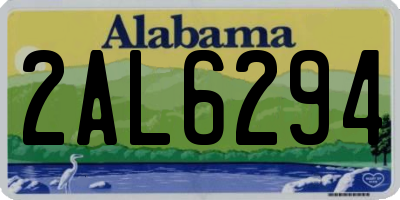 AL license plate 2AL6294