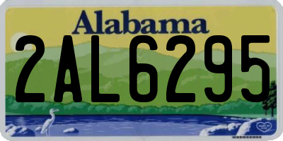 AL license plate 2AL6295