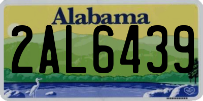 AL license plate 2AL6439