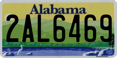 AL license plate 2AL6469