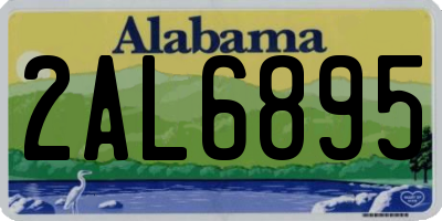 AL license plate 2AL6895