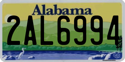 AL license plate 2AL6994