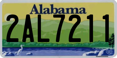 AL license plate 2AL7211