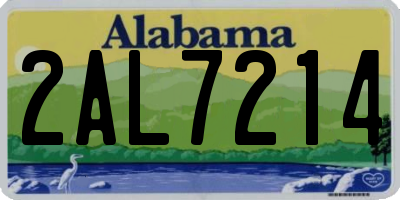 AL license plate 2AL7214