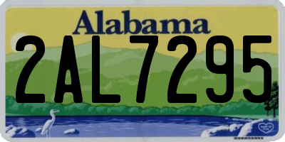 AL license plate 2AL7295