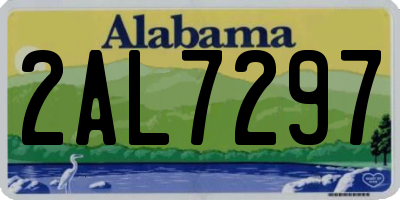 AL license plate 2AL7297