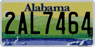 AL license plate 2AL7464