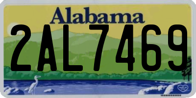 AL license plate 2AL7469