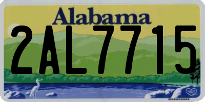 AL license plate 2AL7715