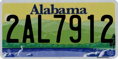 AL license plate 2AL7912