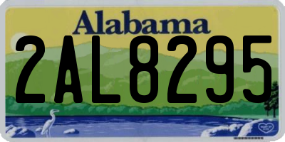 AL license plate 2AL8295