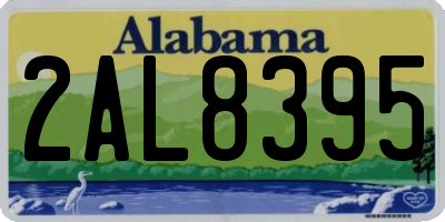 AL license plate 2AL8395