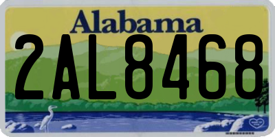 AL license plate 2AL8468