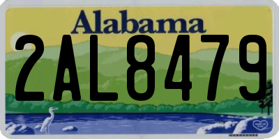 AL license plate 2AL8479
