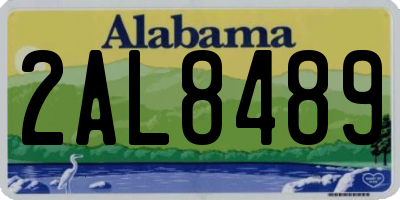 AL license plate 2AL8489