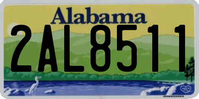 AL license plate 2AL8511