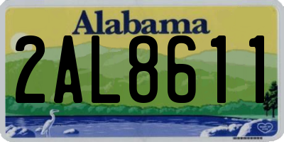 AL license plate 2AL8611
