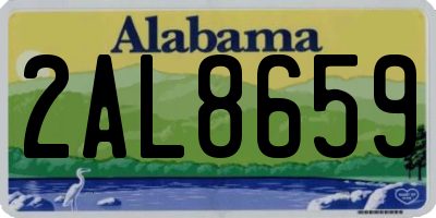 AL license plate 2AL8659