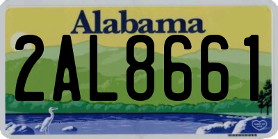 AL license plate 2AL8661